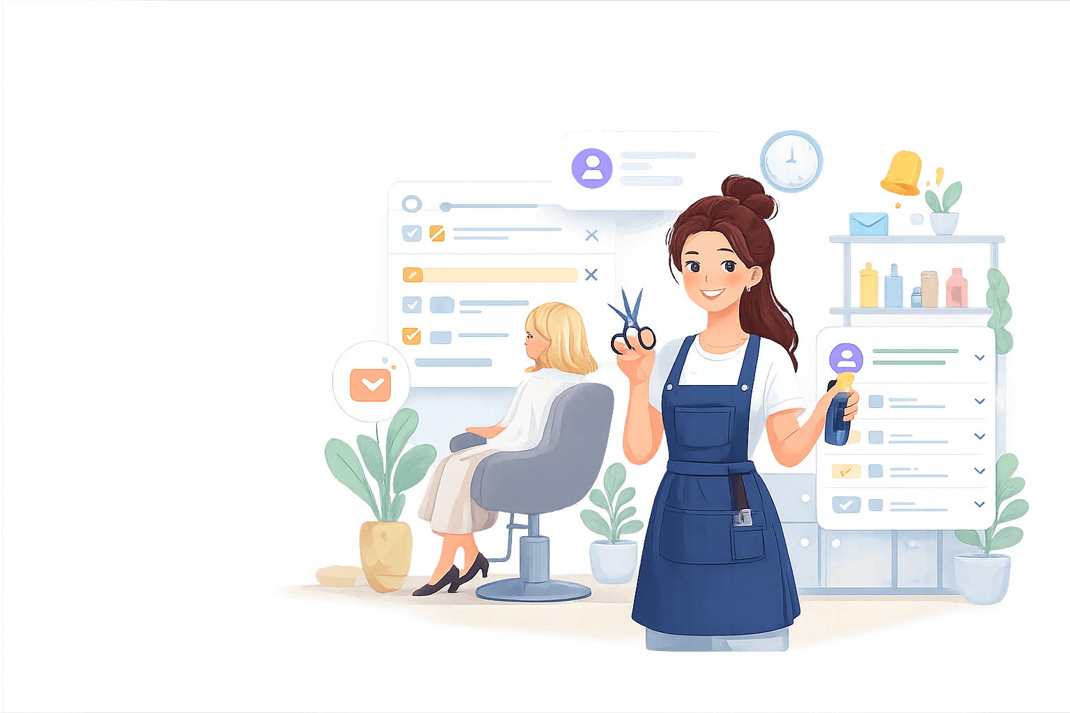 SalonBaas hero illustratie